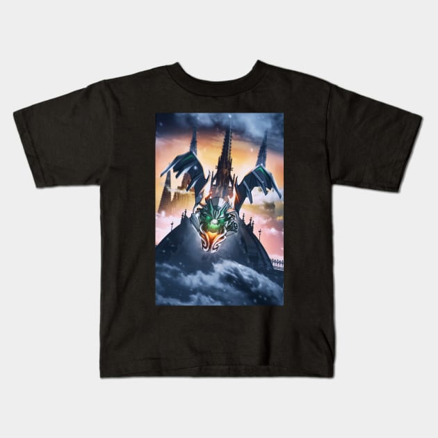 Kawasaki Ninja H2 Bat Kids T-Shirt by MOTORIND